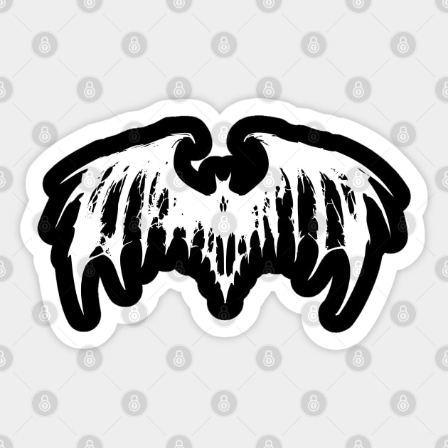 Horror Bat Movie White Sticker by CTShirts